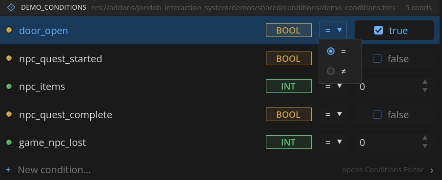 A door page's condition check