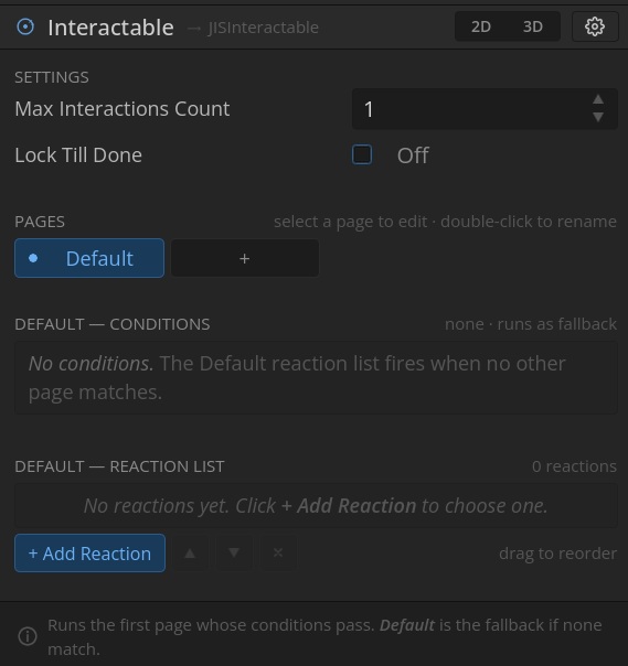The interactable inspector