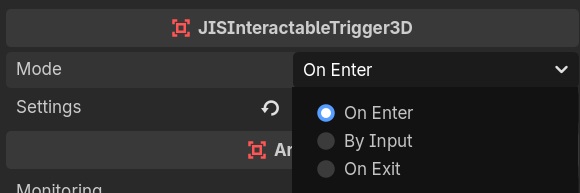 The trigger mode property